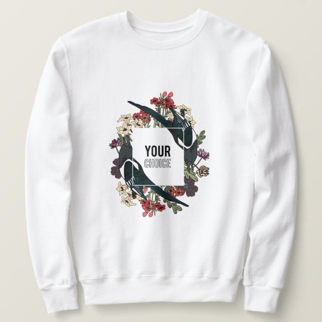 ditt val en fantastisk design lång ärmad tröja (Design framsida)