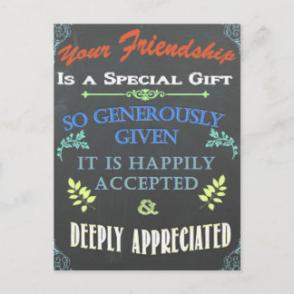 Ditt Vänskap-kalkylkort Vykort