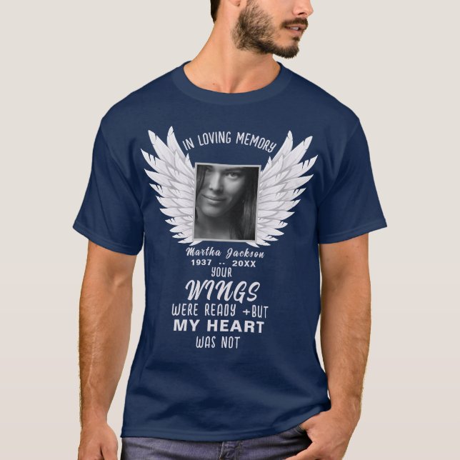 Ditt Vingar var Redo | Foto Memorial T-Shirt (Framsida)