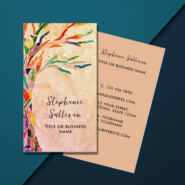 Ditt yrke Rustic Träd Visitkort (Skapare uppladdad)