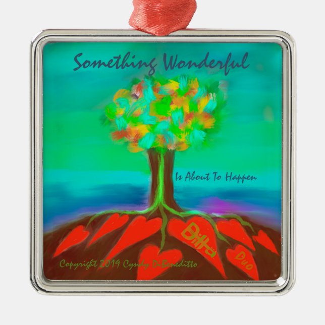 Ditto Duo-julen är något underbart! Julgransprydnad Metall (Framsidan)