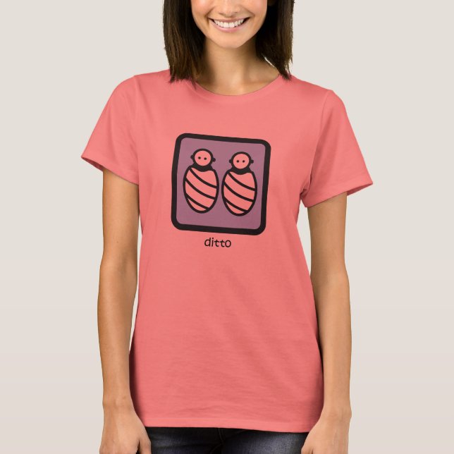 Ditto - för Twin Boys Tee Shirt (Framsida)
