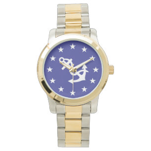 Ditty Bag_White Anchor_Circle of Stars_insignia Armbandsur