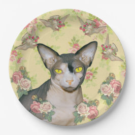 Ditzy blom- party för Sphynx kattduva