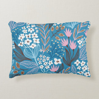 Ditzy Blommigt: Vintage Vår Design. Prydnadskudde