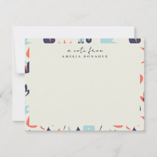 Ditzy Blommönster Personlig Stationery Anteckningskort