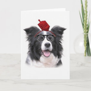 Ditzy Dogs~Original hälsningCard~Border Collie Helgkort