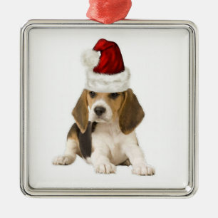 Ditzy Dogs~Original Ornament~Beagle~Christmas Julgransprydnad Metall