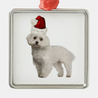 Ditzy Dogs~Original Ornament~Christmas~Maltese Julgransprydnad Metall