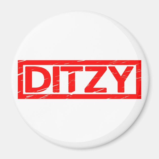 Ditzy Frimärke Magnet (Framsidan)