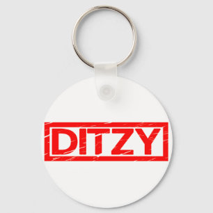 Ditzy Frimärke Nyckelring