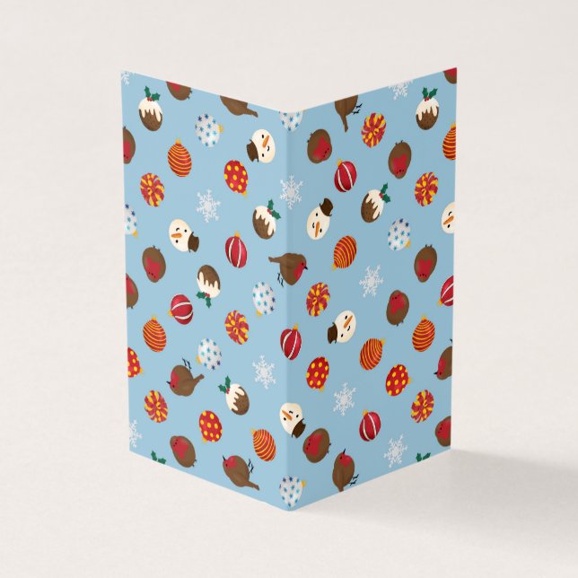 Ditzy jul Polkadots Kort (Utsida)