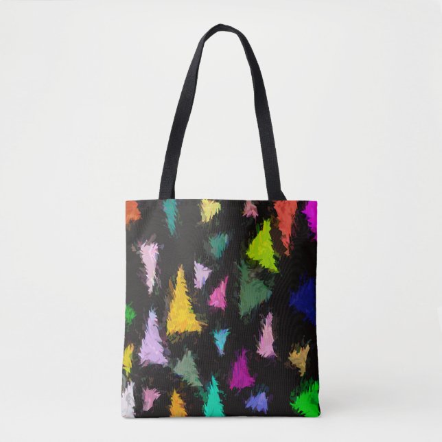 Ditzy Triangles Tote Bag Tygkasse (Framsida)