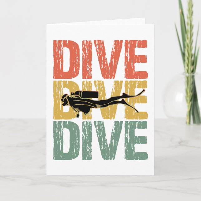 Div Dive - dykardykning under vatten Kort (Framsida)