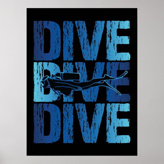 Div Dive - dykardykning under vatten Poster (Framsidan)