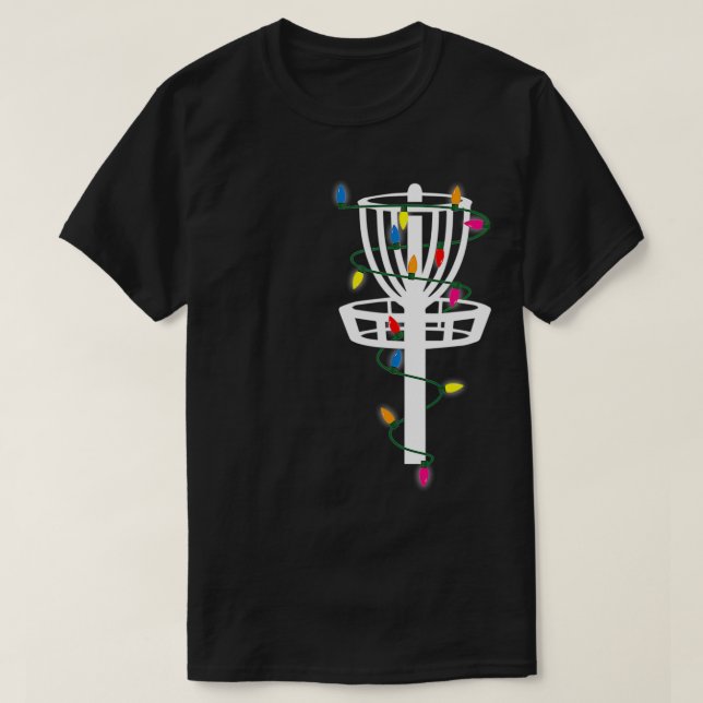 Div Golf Funny Frisbee Sports Gift med jul T Shirt (Design framsida)