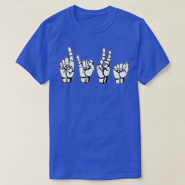 Diva American Sign Language T Shirt (Design framsida)