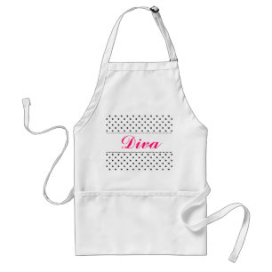 Diva apron för kvinnor  Anpassningsbar av namn Förkläde