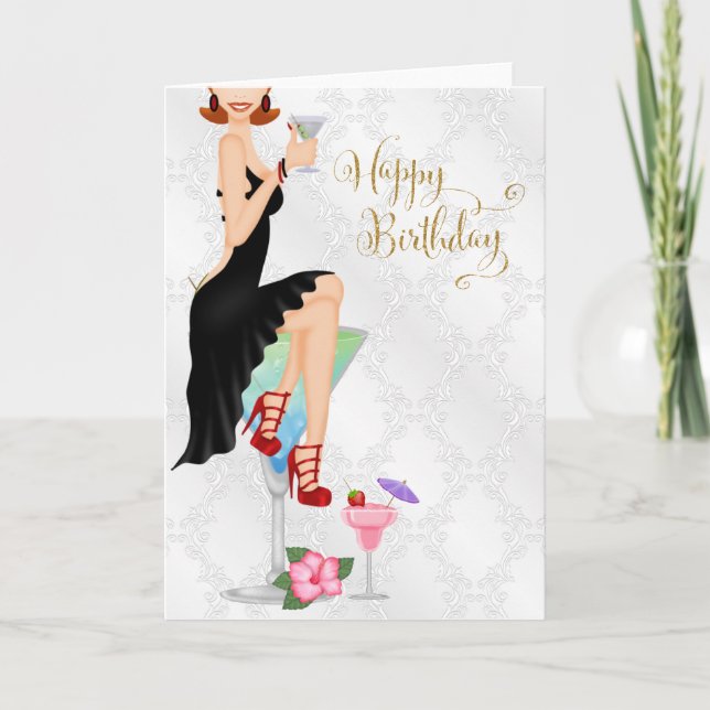 Diva Birthday Card Kort (Framsida)