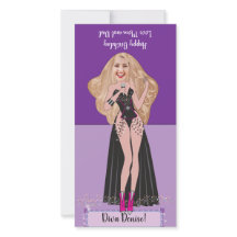 Diva Birthday DIY pop-up Card