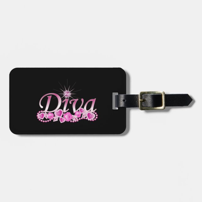 Diva Bling Bagagebricka (Horisontell Framsida)