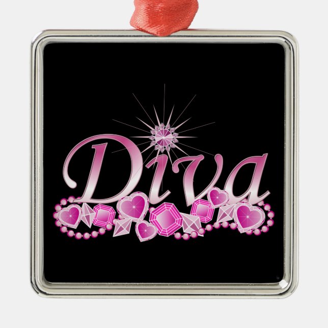 Diva Bling Julgransprydnad Metall (Framsidan)