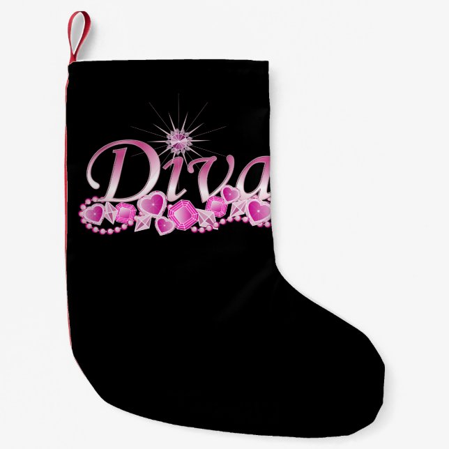 Diva Bling Liten Julstrumpa (Framsidan)