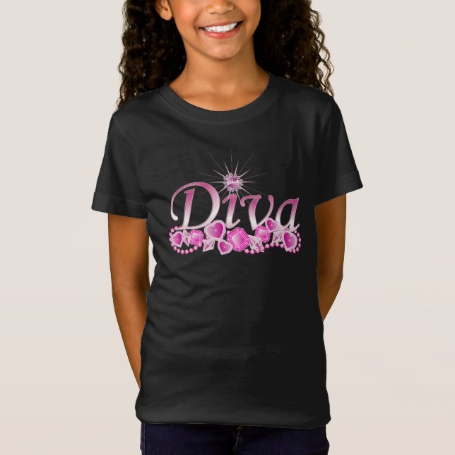 Diva Bling T Shirt (Framsida)