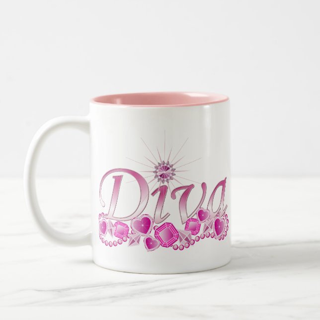 Diva Bling Två-Tonad Mugg (Vänster)