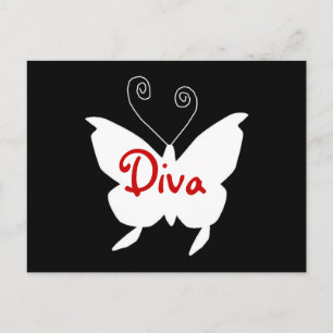 Diva Butterfly I Vykort