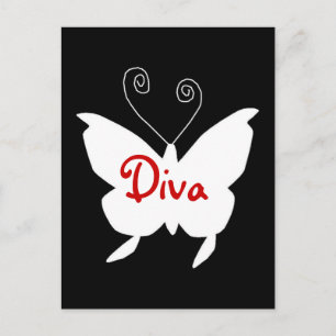 Diva Butterfly I Vykort