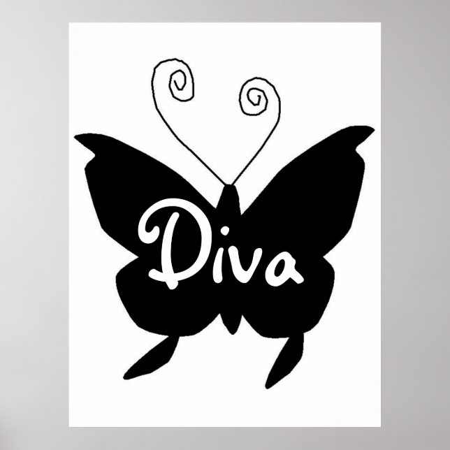 Diva Butterfly Poster (Framsidan)