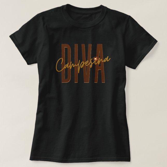 Diva Campesina l Land Diva T Shirt (Design framsida)
