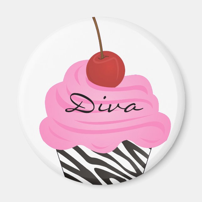 Diva Cupkaka Magnet (Framsidan)