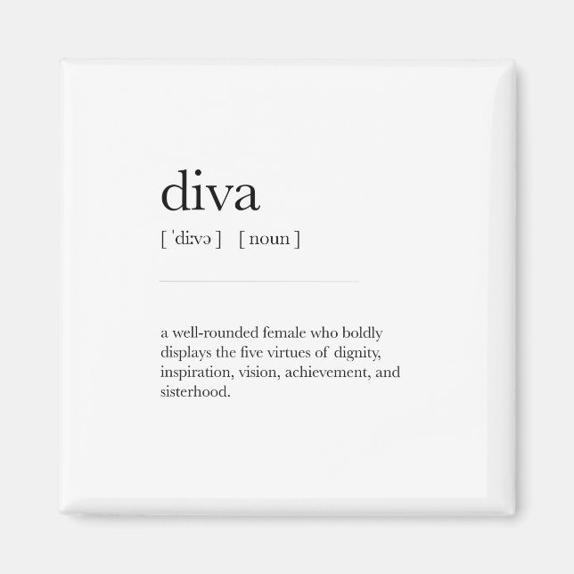 Diva Definition: lexikonartikel konsthandling Magnet (Framsidan)