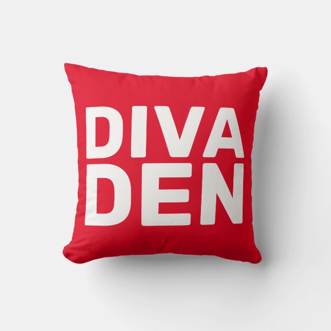 DIVA DEN RED DEKORATIV KUDDE (Framsida)