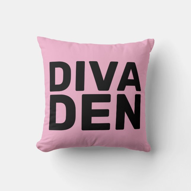 DIVA DEN ROSA DEKORATIV KUDDE (Framsida)