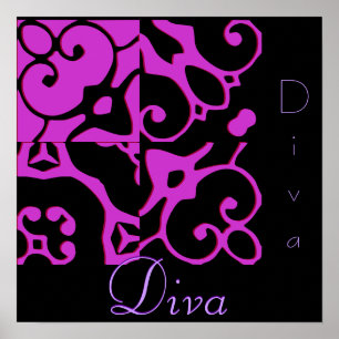 Diva Designer Namn II Poster