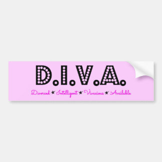 DIVA Divorced Woman Bildekal