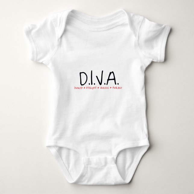 DIVA Divorced Woman Tee Shirt (Framsida)