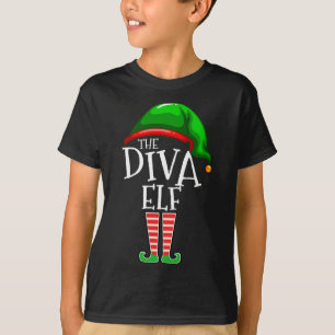 Diva Elf-familjen matchar julklappen Mamma Wi T Shirt