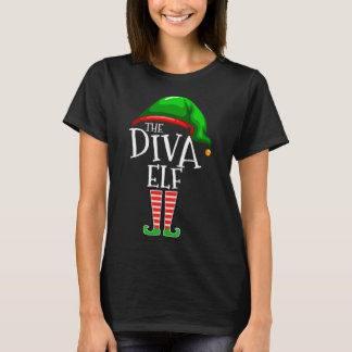 Diva Elf-familjen matchar julklappen Mamma Wi T Shirt