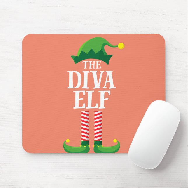 Diva Elf Matching Family Group jul Party Musmatta (Med mus)