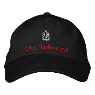 Diva Fashionista Broderad Keps
