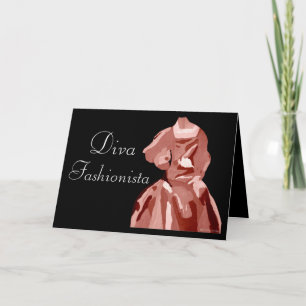 Diva Fashionista i Neutralt Inbjudan