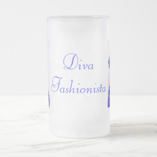 Diva Fashionista in Blue I Frostat Ölglas