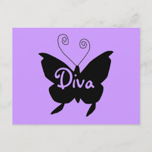 Diva Fjäril Vykort