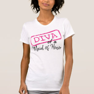 "DIVA" från Maid of honor" T Shirt
