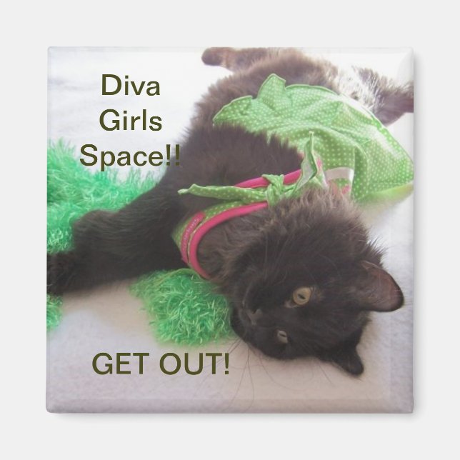 DIVA GIRL LOCKER MAGNET (Framsidan)
