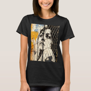 Diva graffiti ansikte feminist t shirt